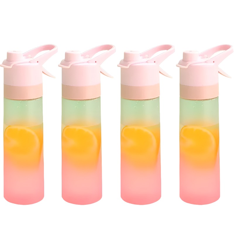 1-8PCS Large Capacity Outdoor Portable Handy Cup Straw Mist Water Bottle Running Exercise Outdoor Sports Drinking Water Bottle