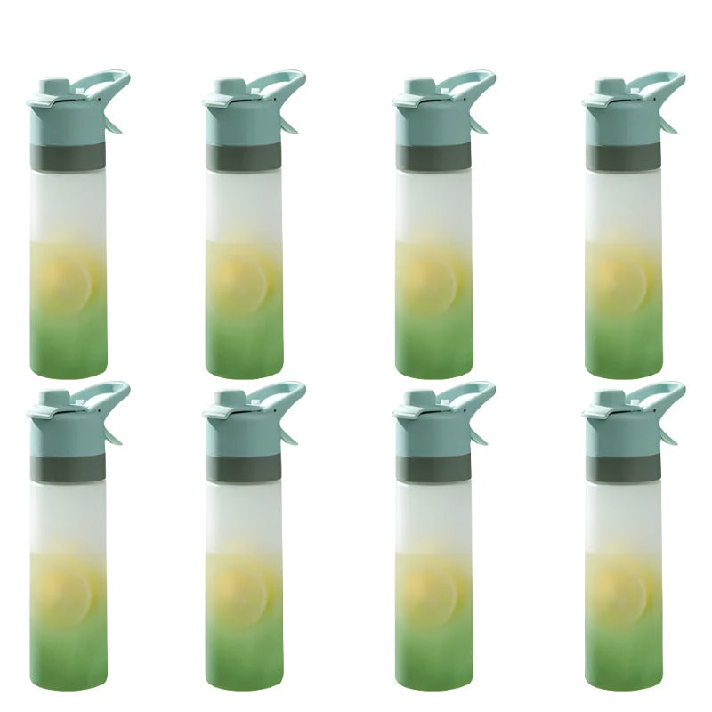 1-8PCS Large Capacity Outdoor Portable Handy Cup Straw Mist Water Bottle Running Exercise Outdoor Sports Drinking Water Bottle